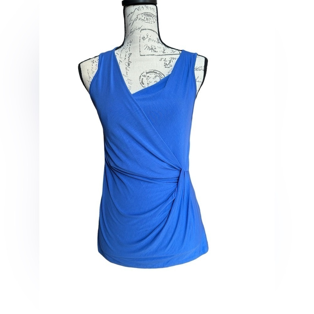 Tart Women’s XS Blue Flowy Tank Top Cinched on Side